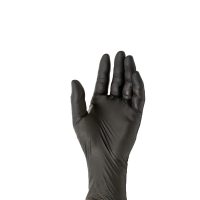 Gloves Disposable Nitrile 4 gr Black Medium 100 CT