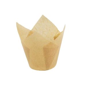 Natural Tulip Cup 2″ Base 2 1/8” to 3 1/2″ 200 CT
