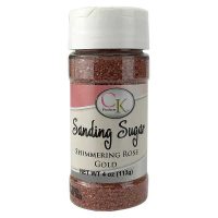 Rose Gold Sanding Sugar 4 OZ