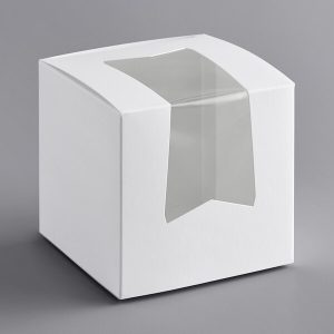 White Window Cupcake or Bakery Box 200 CT 4 1/2″ x 4 1/2″ x 4 1/2″