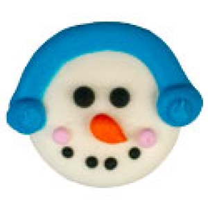 Snowman Faces 1″ Royal Icing 126 CT