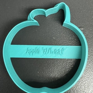 Apple W/Leaf Cookie Cutter