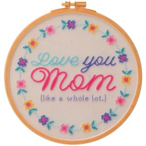 Love You Mom Cross-Stitch Layon 12 CT