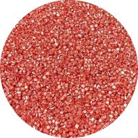 Pearl Red Sanding Sugar 7 OZ