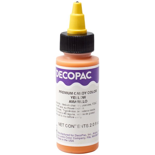 Yellow Candy Color 2 OZ Decopac