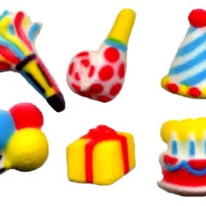 Mini Birthday Assorted Dec-Ons 210 CT