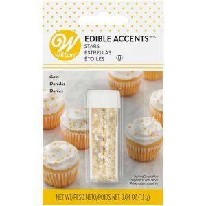 Gold Stars Edible Glitter 1/4 OZ