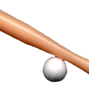 Baseball Bat w/Ball 3 1/2″ 72 CT