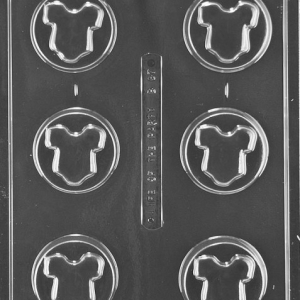 Onesie Cookie Candy Mold 6 CAV