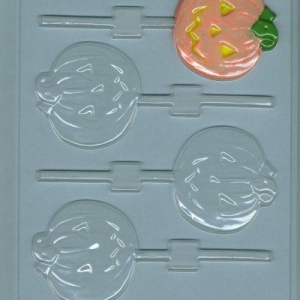 Pumpkin (Flat) Sucker Mold 4 CAV