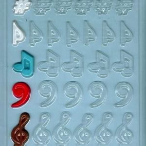 Music Symbols Candy Mold 29 CAV