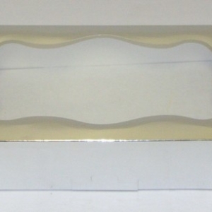 Silver 1 LB Foil Box w/Window 50 CT 8 1/2″ x 5 1/2″ x 2″