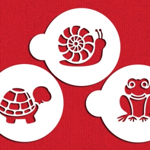 Stencil Pon Critters Cookie Set