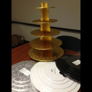 Single Use Black RD 5 Tier Stand 6 CT