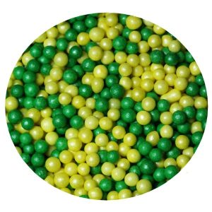 Twinkle Pearls Green & Yellow Mix 8 LB