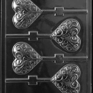 Heart Swirl Sucker C. Mold 4 CAV
