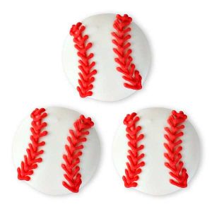 Baseball Royal Icing 144 CT