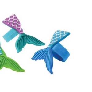 Mermaid Tail Rubber Assorted 1 1/2 12 CT