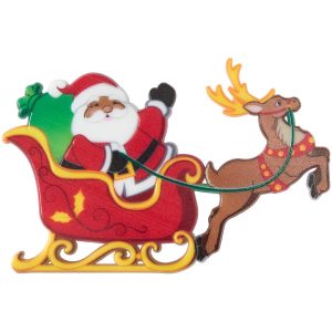 Santa in Sleigh Layon 12 CT