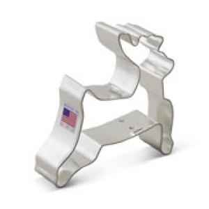 Leaping Reindeer Cookie Cutter 3 1/2″