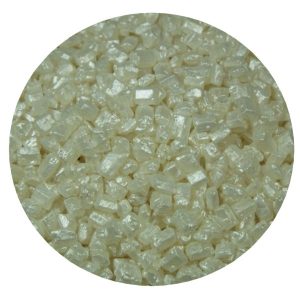 White Metallic Rocks 5 LB