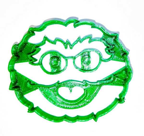 Oscar The Grouch Face Sesame Street Cookie Cutter