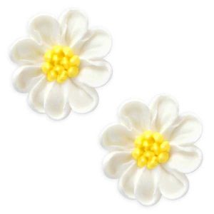 White Daisy Royal Icing 144 CT
