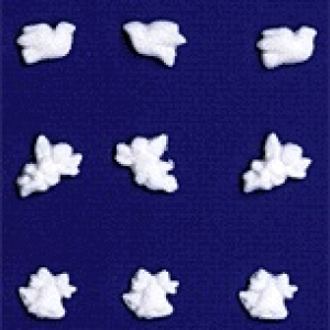 Mini White Charm Pop-Ons 1/2″ 528 CT