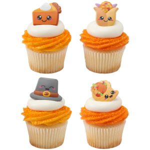 Thanksgiving Cuties Cupcake Rings 144 CT
