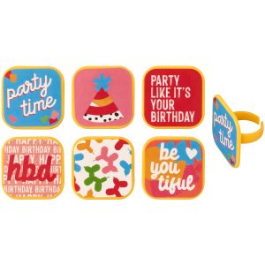 Joyful Expressions Assortment Cupcake Rings 144 CT