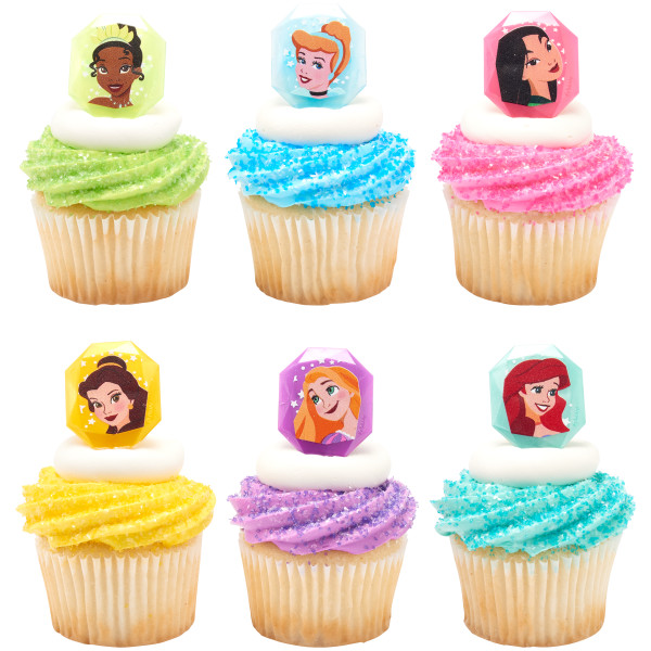 Disney Princess Characters Cupcake Rings 144 CT