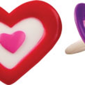 Double Heart Rings 72 CT