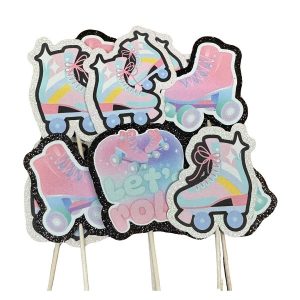 Roller Skate Cupcake Picks 12 CT
