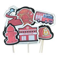 Firefighter Cupcake Picks 12 CT