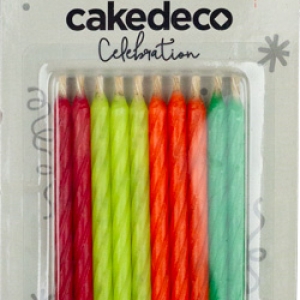 Magic Relight Candles Neon Assorted 2 1/2″ 12 CT