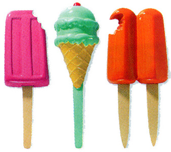 Ice Cream Treats DecoPics 3" 144 CT