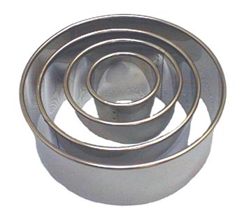 Biscuit Cutter 4pc Set 1 3/4" high