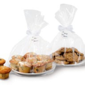 Clear Treat Bag 16″x 20″ w/Tags 3 CT