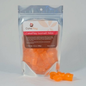 Isomalt Nibs Bright Orange 7 OZ