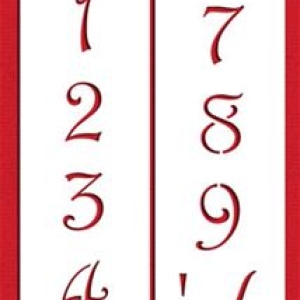 Stencil Contemporary Numbers
