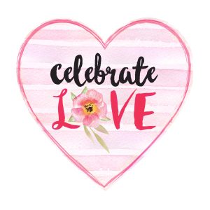 Watercolor Valentine’s Variety Edible Image 6 3/4″ 12 CT