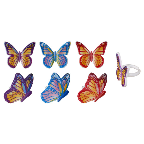 Watercolor Butterflies Rings 144 CT - Image 2