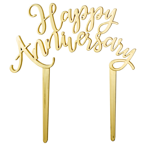 Gold Happy Anniversary Layon 6 CT