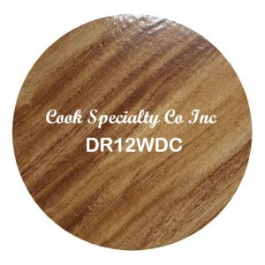 12″ Wood Grain Round Drum 12 CT