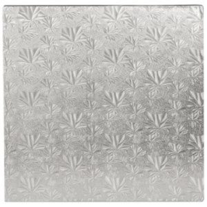 12″ Silver SQUARE Drum 12 CT