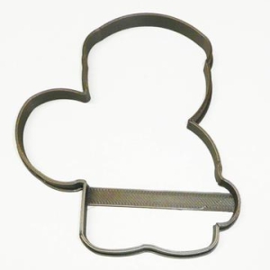 Gingerbread with Candy Cane Cookie Cutter