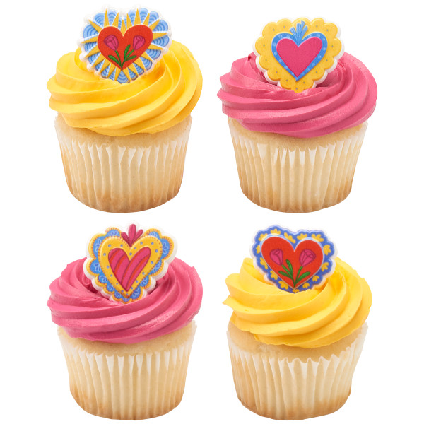Milagros Hearts Cupcake Rings 144 CT - Image 2