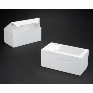 White Lock & Tab Box with Window 100 CT