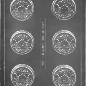 Pumpkin, Ghost, Spider, Web Cookie Candy Mold 6 CAV