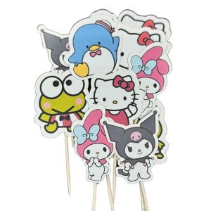Kitty and Friends Cupcake Picks 12 CT